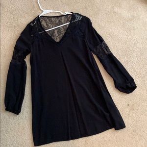 Black long flowy shirt